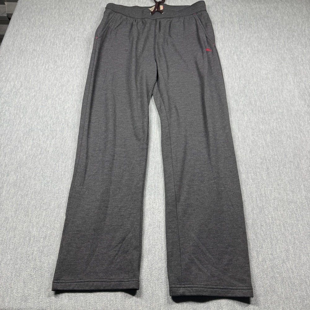 Tommy Bahama Pants Mens M Gray Heather Drawstring Elastic Waist Straight Lounge